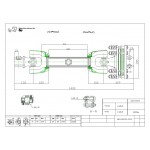 Cardan S8*1400, cruce 35x106,5, (teava stea) 1 3/8, Z6, seria 8, cu ambreiaj 